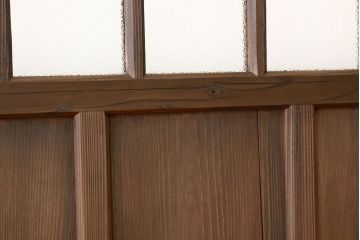 昭和レトロ　古い木のダイヤガラス引き戸3枚セット(アンティークガラス戸)