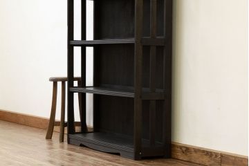 レトロ家具　★昭和レトロ　シックな透かし彫りデザイン本棚(飾り棚)
