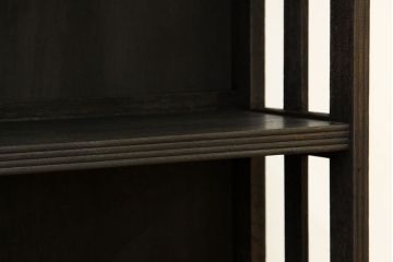 レトロ家具　★昭和レトロ　シックな透かし彫りデザイン本棚(飾り棚)