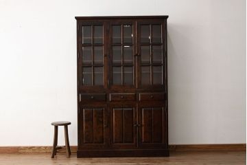 中古　北海道民芸家具　食器棚HM165定価42万円(収納棚)