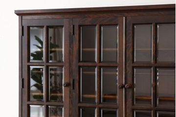 中古　北海道民芸家具　食器棚HM165定価42万円(収納棚)