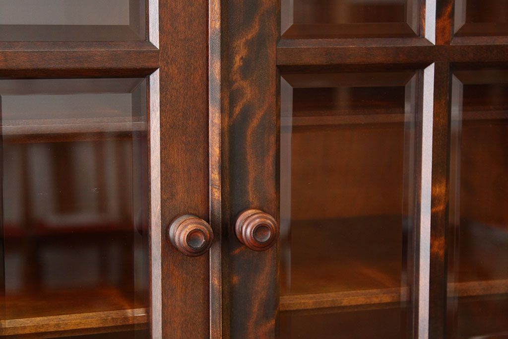 中古　北海道民芸家具　食器棚HM165定価42万円(収納棚)