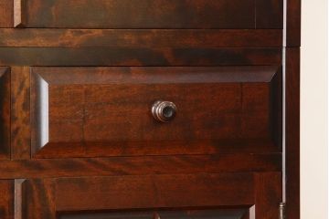 中古　北海道民芸家具　食器棚HM165定価42万円(収納棚)