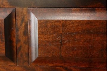 中古　北海道民芸家具　食器棚HM165定価42万円(収納棚)