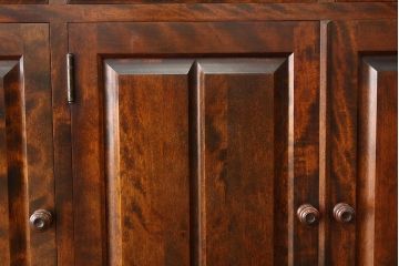 中古　北海道民芸家具　食器棚HM165定価42万円(収納棚)