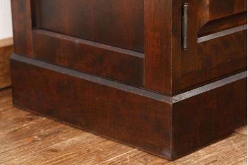 中古　北海道民芸家具　食器棚HM165定価42万円(収納棚)