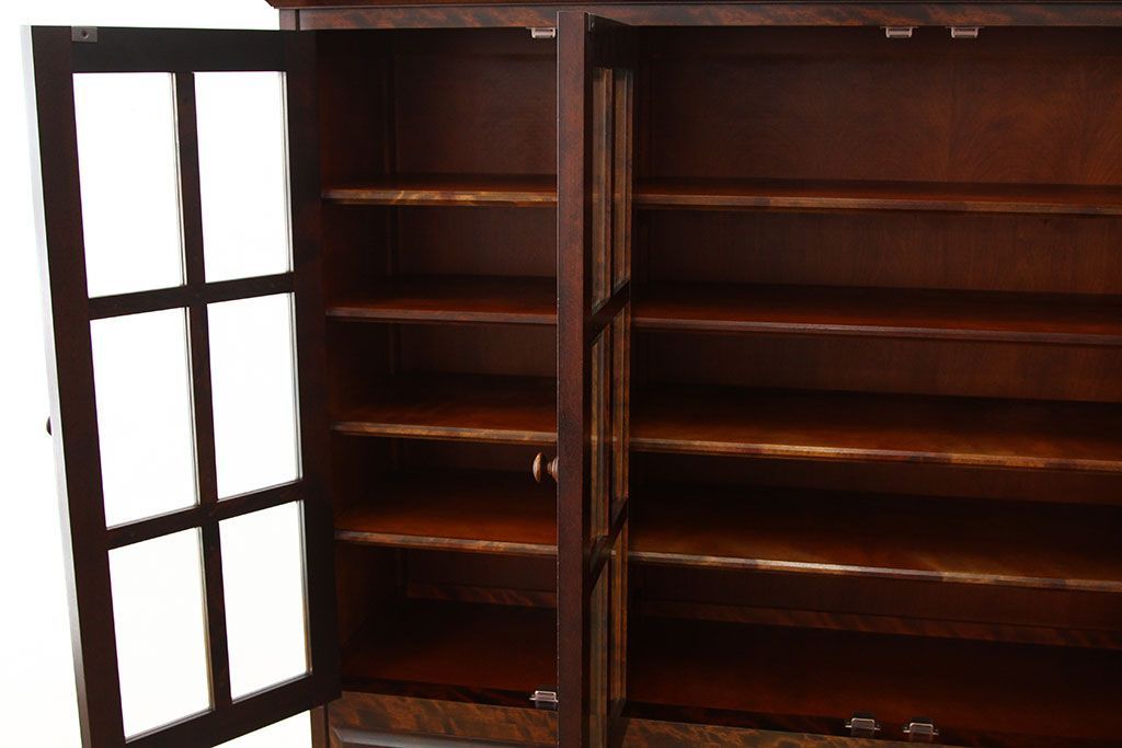 中古　北海道民芸家具　食器棚HM165定価42万円(収納棚)