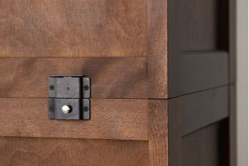 中古　北海道民芸家具　食器棚HM165定価42万円(収納棚)