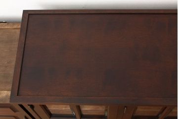 中古　北海道民芸家具　食器棚HM165定価42万円(収納棚)