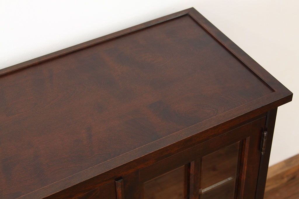 中古　北海道民芸家具　食器棚HM165定価42万円(収納棚)