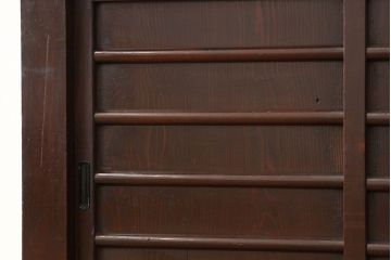 アンティーク家具　古民具・骨董　重厚な二段重ね四尺水屋箪笥(タンス・たんす・食器棚)