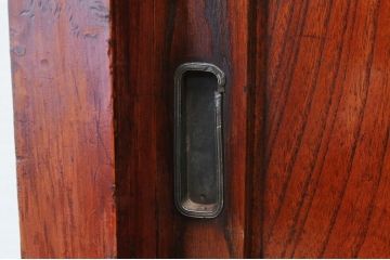 アンティーク家具　極上!古い欅材の重厚な二段重ね収納箪笥