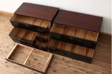 アンティーク家具　古民具・骨董　シンプルで上品な庄内箪笥