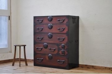 美品!古い欅材の松本箪笥