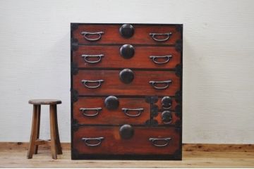 美品!古い欅材の松本箪笥