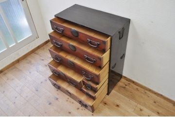 美品!古い欅材の松本箪笥