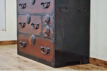 美品!古い欅材の松本箪笥