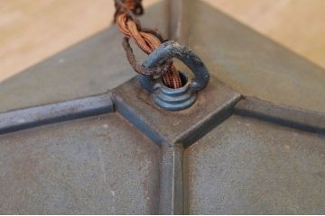 アンティーク　真鍮製の和風な吊り下げ照明(電笠)