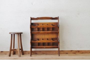 アンティーク雑貨　中古　カリモクスリッパラック