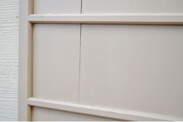 古いペイント引き戸2枚セット1