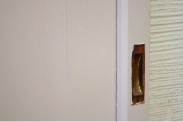 古いペイント引き戸2枚セット1