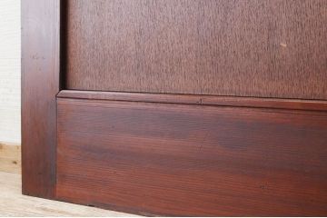 アンティーク　当時物色ガラス入り!菱形窓のモダンなドア