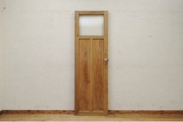 古い木味のガラスドアノブモールガラスドア(扉)4