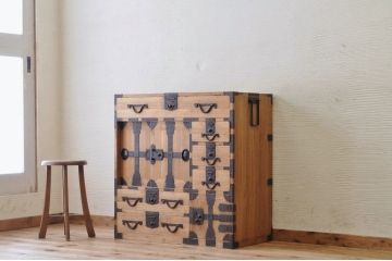極上美品!明治時代　総桐関東帳場箪笥