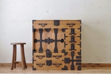 極上美品!明治時代　総桐関東帳場箪笥