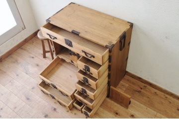極上美品!明治時代　総桐関東帳場箪笥