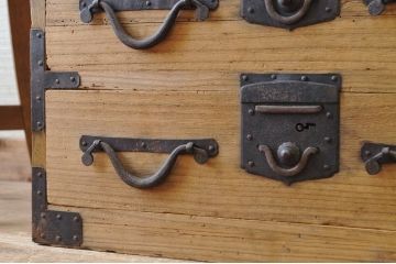 極上美品!明治時代　総桐関東帳場箪笥