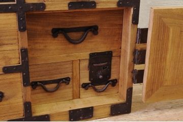 極上美品!明治時代　総桐関東帳場箪笥