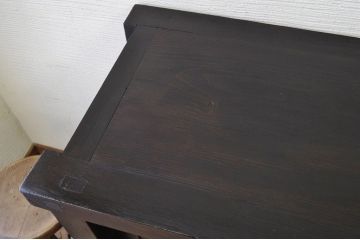 アンティーク家具　味のある横桟時代箪笥サイドボード(水屋箪笥)