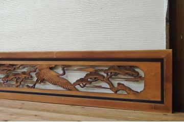 古い彫刻家欄間2枚セット2