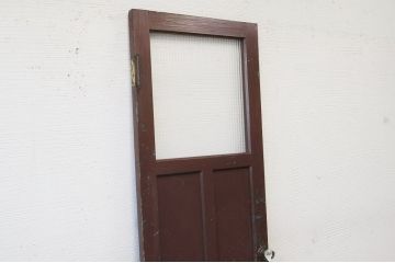 ペンキの剥げたガラスドアノブモールガラス扉8