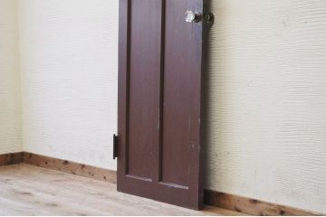 ペンキの剥げたガラスドアノブモールガラス扉8