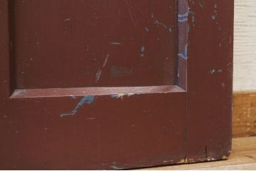 ペンキの剥げたガラスドアノブモールガラス扉8