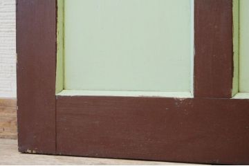 ペンキの剥げたガラスドアノブモールガラス扉8