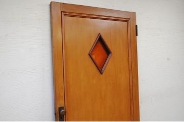 ★特大菱形色ガラスアンティークドア(扉)