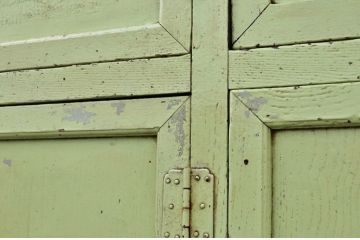 アンティーク家具　◆特大!ペンキの剥げたアンティークロッカー(マス目棚)