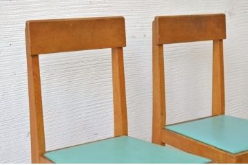 レトロ家具　レトロなデザインの椅子(イス)2脚セット