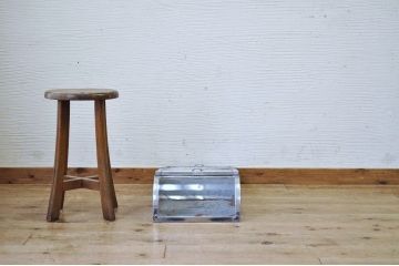 アンティーク雑貨　古い駄菓子屋のブリキガラスケース1個1