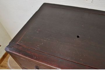 アンティーク家具　古民具　骨董　明治時代味のある九杯引き出し時代箪笥
