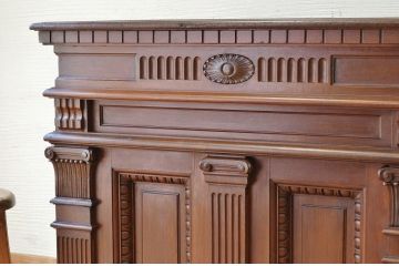 アンティーク家具　産地不明　作りの良いアンティークリーディングデスク(カウンターテーブル)
