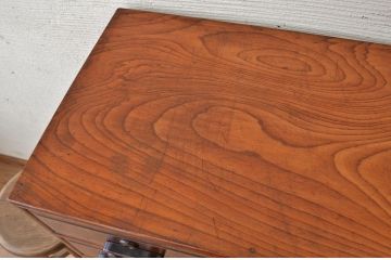アンティーク家具　総欅!特別注文作り意匠の素晴らしい最高級茶箪笥
