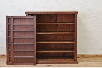 アンティーク家具　古民具　古い木の下駄箱(収納棚)