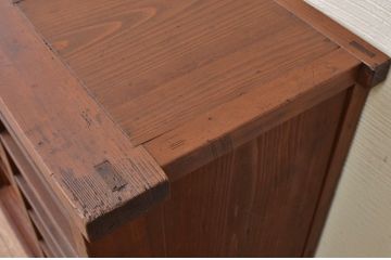 アンティーク家具　古民具　古い木の下駄箱(収納棚)