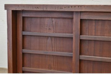 アンティーク家具　古民具　古い木の下駄箱(収納棚)