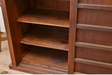 アンティーク家具　古民具　古い木の下駄箱(収納棚)