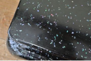 アンティーク家具　特大!木製螺鈿花台(漆器)
